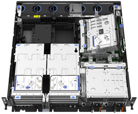 SE455 V3 Mont Blanc internal drive open top view